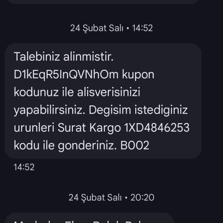 Yanlış Ürün Gönderimi Nedeniyle 160 TL Kargo Ücretinin İadesi Talebi