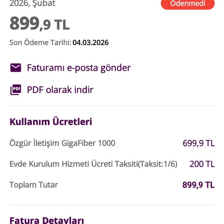 Evde Kurulum Ücretinin Bilgilendirilmeden Faturaya Eklenmesi Ve Müşteri Hizmetleri Sorunu