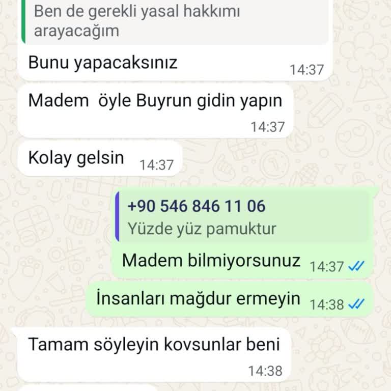 Yanıltıcı Pamuk İddiası Ve İade Sürecindeki Kötü Muamele