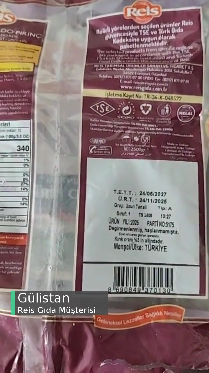 Reis Pirinçte Böcekler! videonun kapak resmi