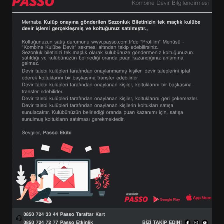 İzinsiz Kombin Kulübe Devir Edildi, Hemen Bilet İadesi Talebi