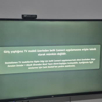 Beko Smart TV'de Bein Connect Uygulamasına Erişilemiyor