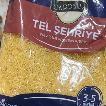BİM Mağazasında Kapalı Pakette Kurtlanmış Tel Şehriye