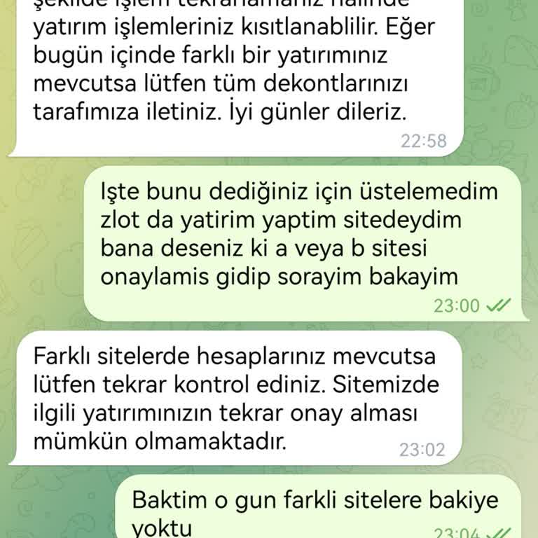 5.000 TL Yatırımım Yansımıyor Ve Destek Tarafından Tehdit Ediliyorum