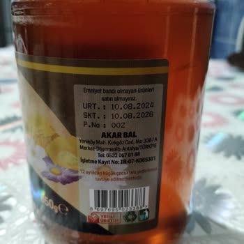 Tarım Ve Orman Bakanlığı Akar Natural Süzme Çiçek Balı Taklit Olarak Raflarda Satılıyor