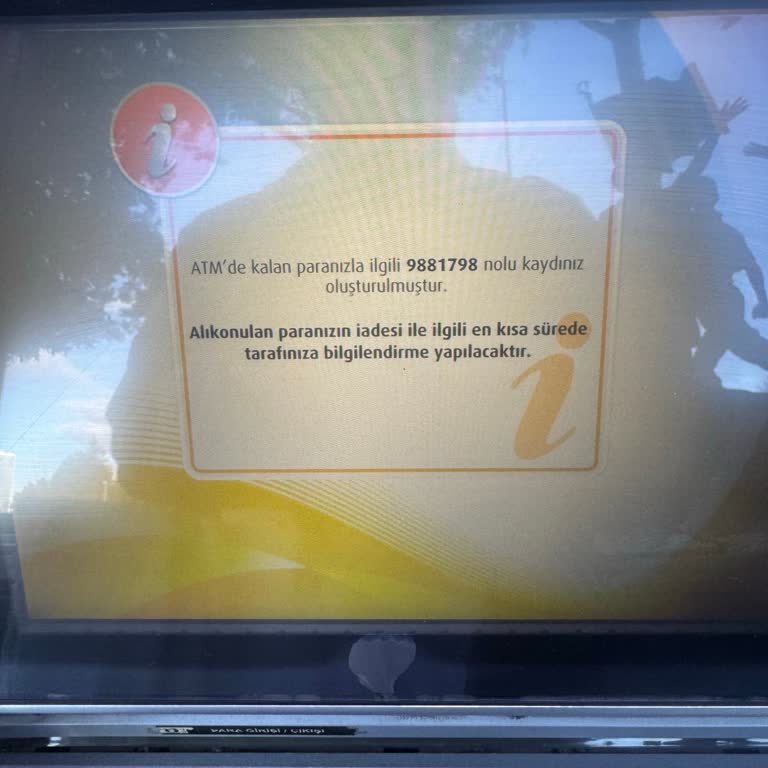 ATM'den Yatırdığım 4.800 TL Hesaba Geçmedi Ve 20 Gün Bekletiliyor