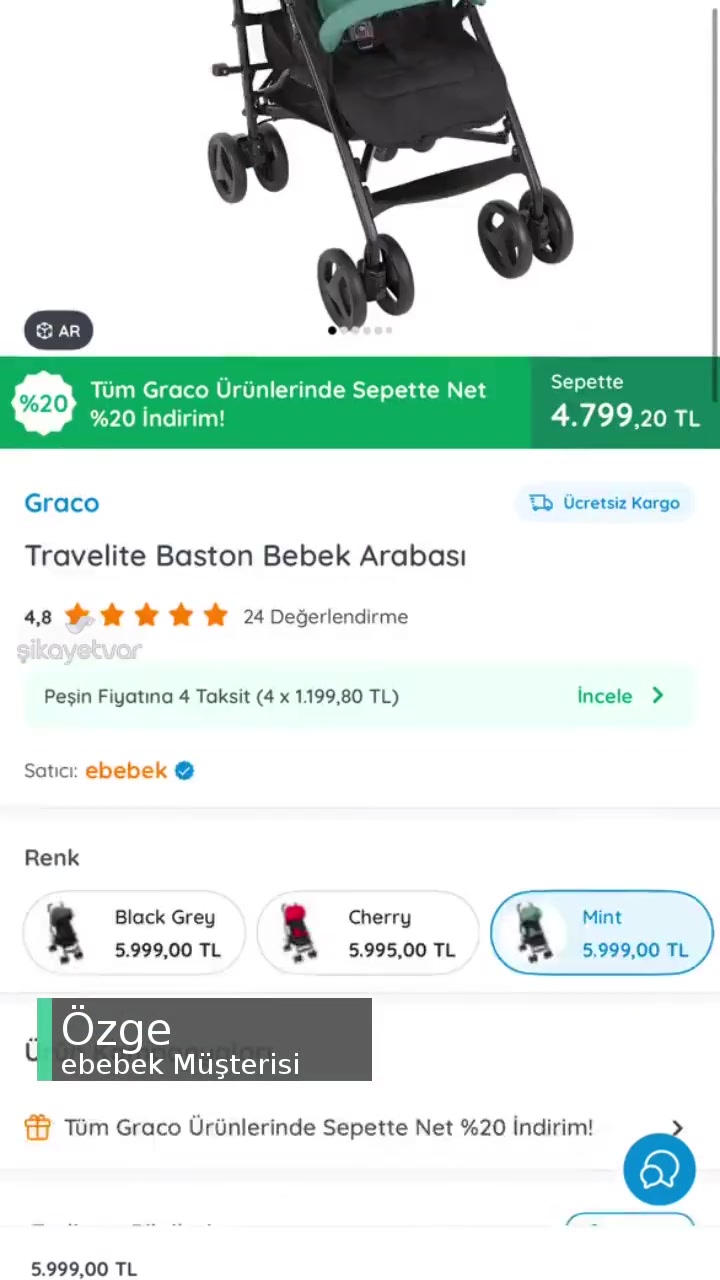 Ebebek Baston Bebek Arabası Hüsranı! videonun kapak resmi
