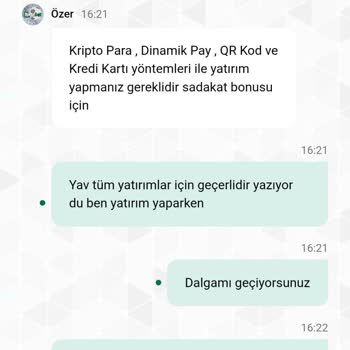 Sadakat Ve Kayıp Bonuslarım Verilmediği İçin Mağdur Oldum
