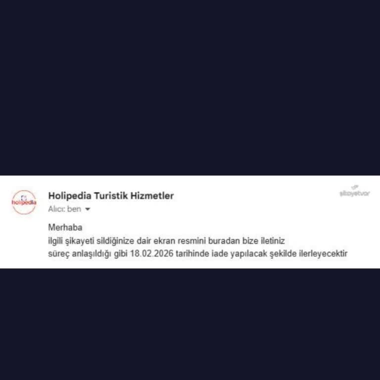 İptal Edilen Tur İçin Yazılı Onaylı İade Gecikmesi