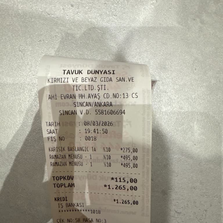 Tavuk Dünyası İftar İçin 27 Dakika Beklemek ve Kötü Şef Tabağıyla Karşılaşmak