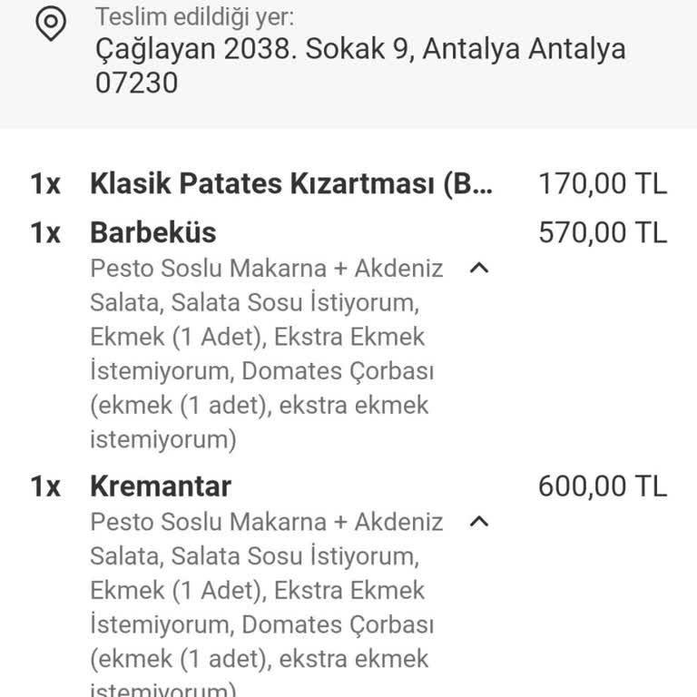 Tavuk Dünyası'nda Ekmeksiz Sipariş Ve Telefon Bulamama Sorunu