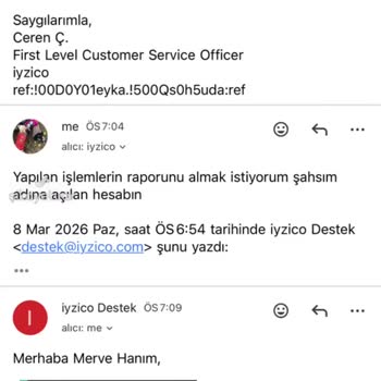 İyzico Hesabı İznim Dışındadır!