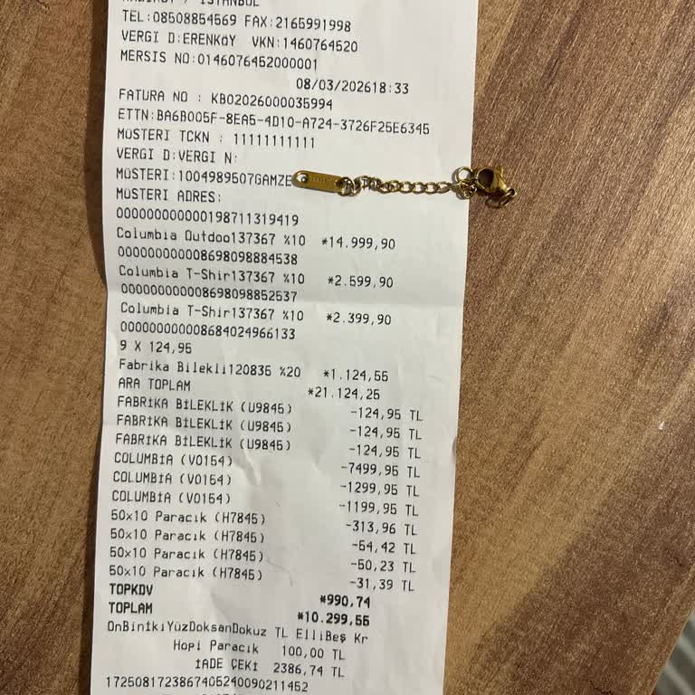 Kasiyerin Hediye Bileklik Ücretlendirmesi Üzerine Şikayet Ve İade Talebi