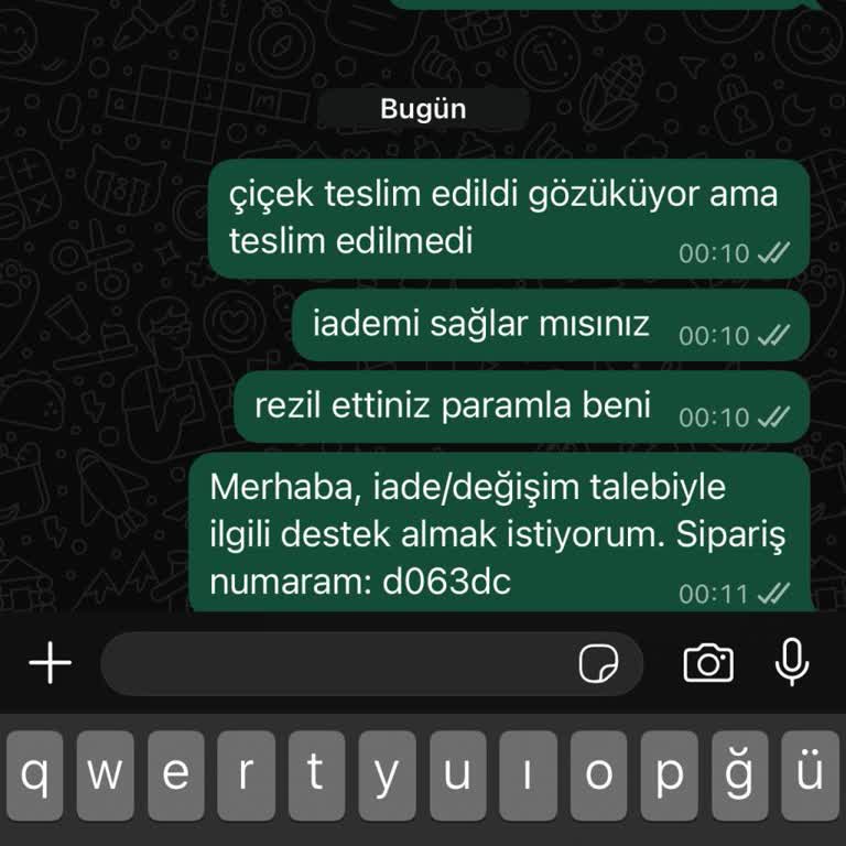 Teslim Edilmemiş Orkide Ve Cevapsız Müşteri Desteği