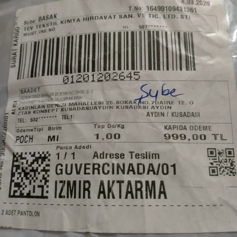 Yanlış Pantolon Gönderimi Ve İletişim Sorunu