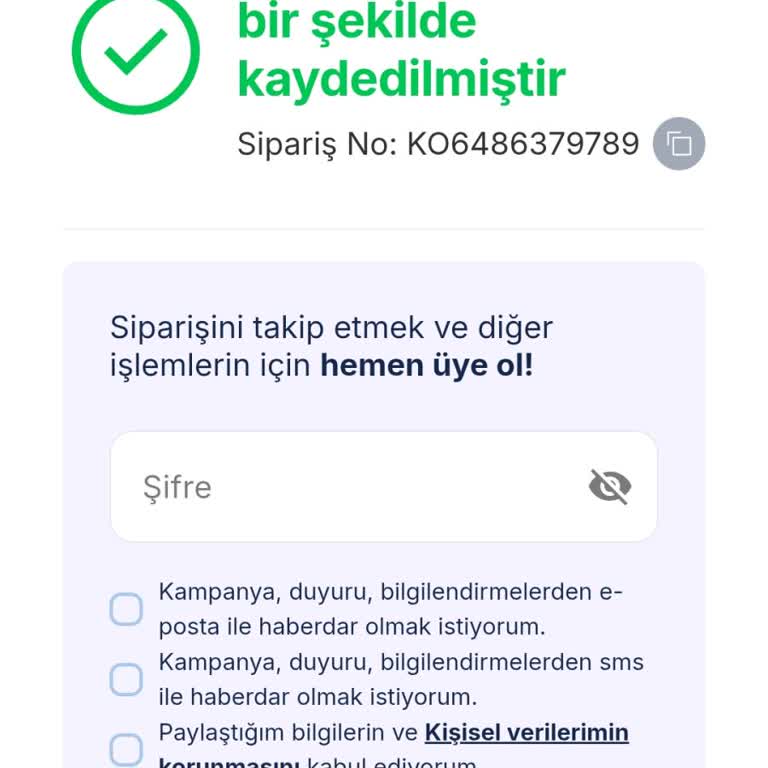 Kübra Özbey Butik'ten Sipariş Takibi Ve İletişim Sorunu