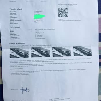 Saç Düzleştiricinin Kapanması Ve Yedek Parça Bulunamaması Nedeniyle Değişim Talebi