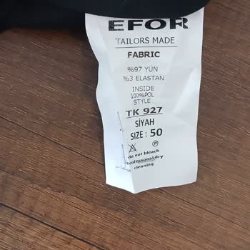 Efor Mağazacılık Takım Elbisede Hızlı Tülerme Ve Kalitesizlik