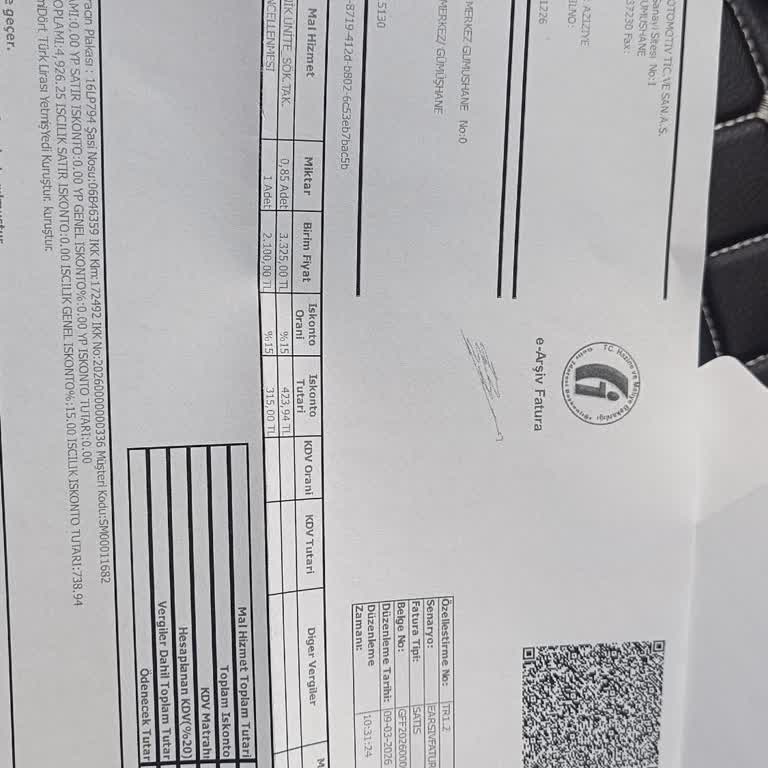 Fiat Egea Marş Uzatma Sorunu İçin Haksız 5.000 TL Ücret Talebi