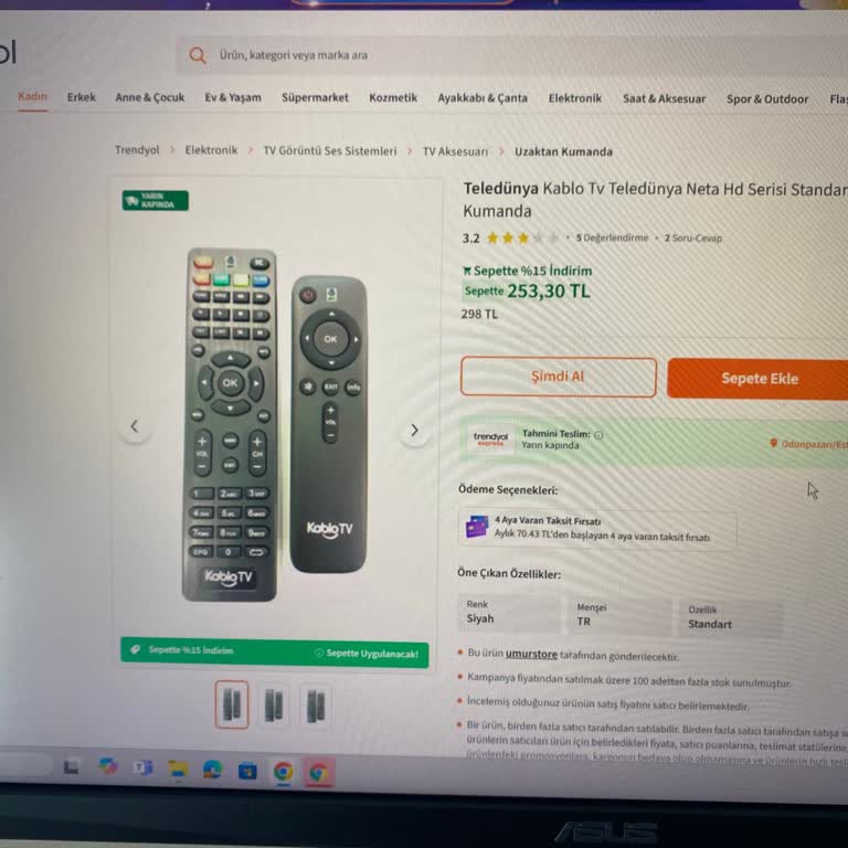 Küçük Kumanda Eksikliği Ve Yanıltıcı Ürün Açıklaması