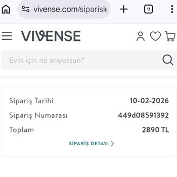 Vivense'den İptal Edilen Siparişin İadesi Gecikiyor