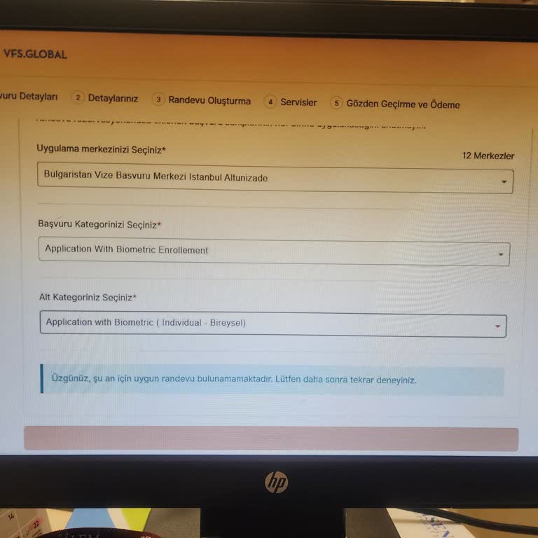 VFS Global Sisteminde Bulgaristan Vizesi Randevu Bulamama Ve Hesabımın Banlanması