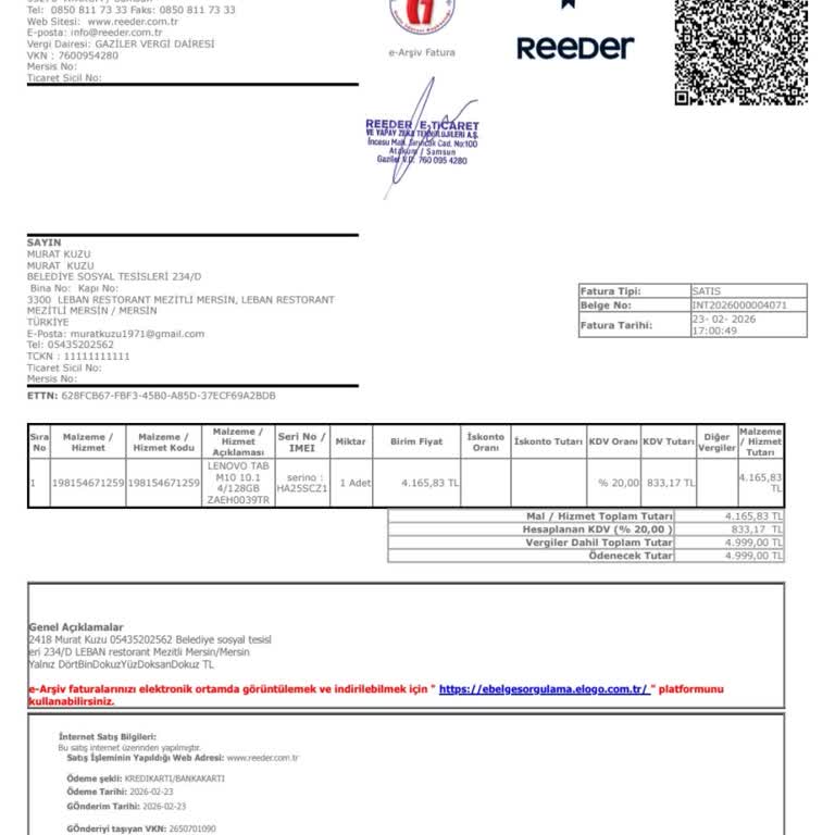 Açılmamış Tablet İadesi Reddi Ve Gerekçesiz Yanıt
