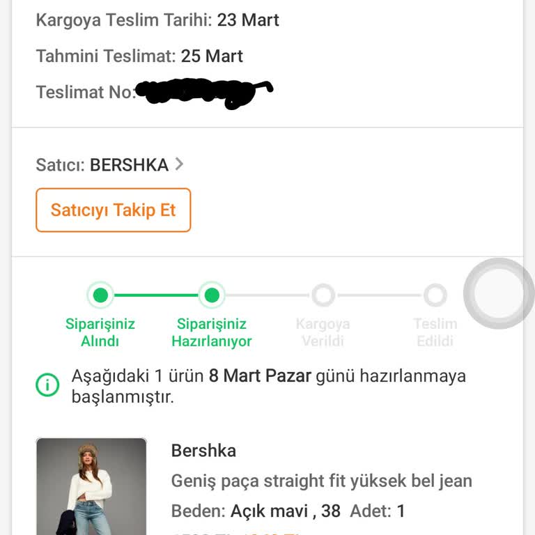 Trendyol'da Siparişim Hazırlanıyor Durumunda Kalıyor, Hızlı Kargo Talebi