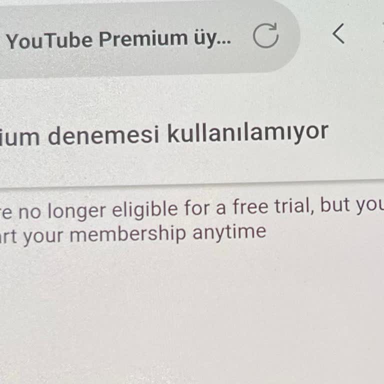 YouTube Premium Aktivasyon Kodu Trendyol Plus Üzerinden Çalışmıyor