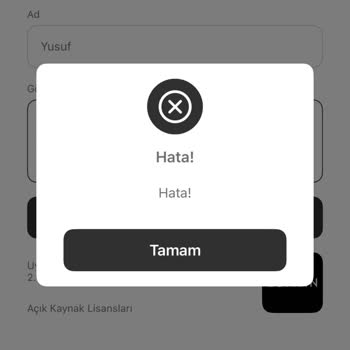 Sipariş Oluşturma Hatası Ve İlgisiz Destek