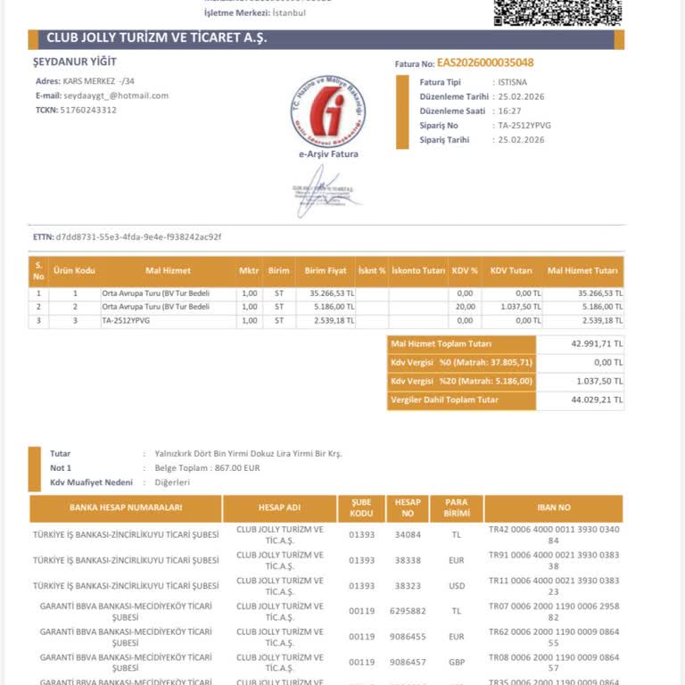 Jolly Tur’un Vize Reddi Sonrası %85 İade Sözünü Yerine Getirmemesi