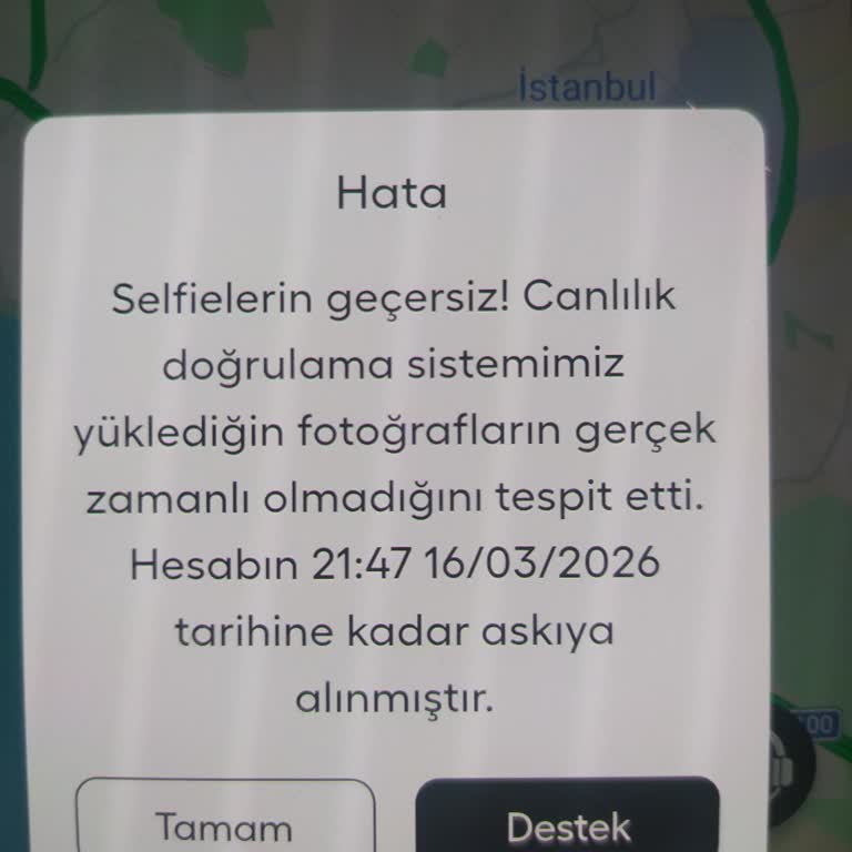 Selfie Doğrulama Hatası Hesabımı Askıya Aldı Ve Paketi Kullanamıyorum