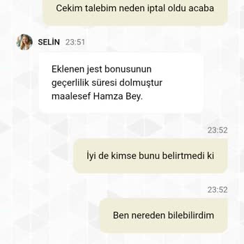 Jest Bonusunun Süre Bildirimi Olmadan Silinmesi Ve Çekim Taleplerinin İptali