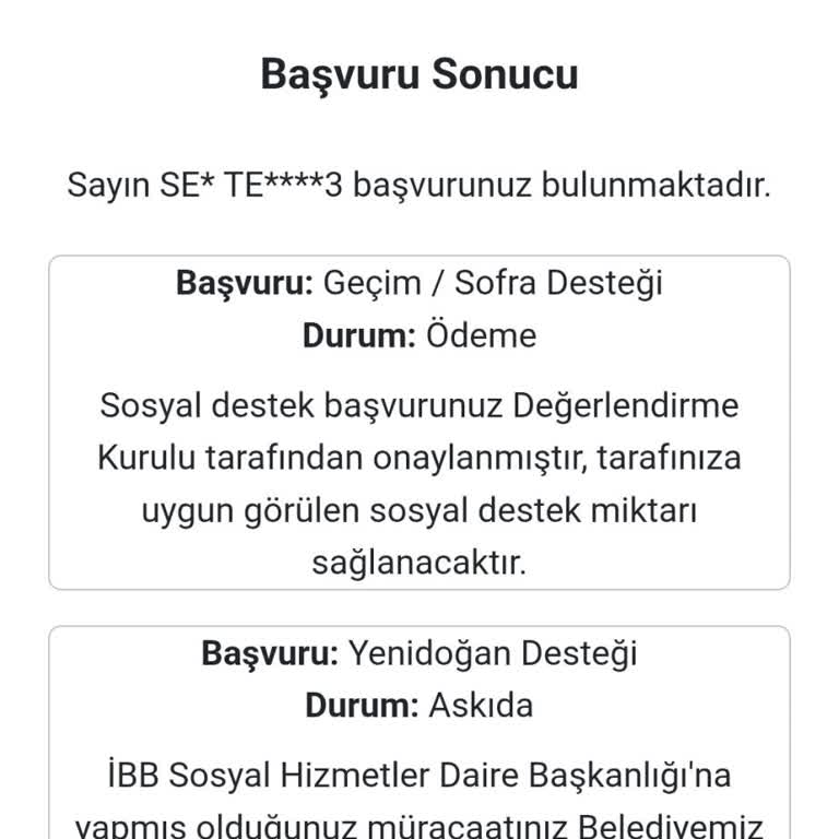 Açıklama Olmadan Reddedilen Yeni Doğan Destek Paketi Başvurusu Ve İtiraz İmkanı Talebi