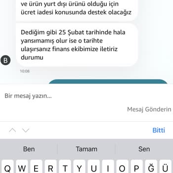 Amazon Türkiye’de İade Tutarı Hesaba Geçmedi Ve Çelişkili Bilgi Verildi
