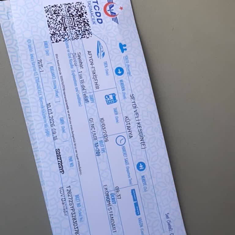 Kütahya-Eskişehir Ekspresinde 42 Dakikalık Gecikme Ve Bilgilendirme Eksikliği