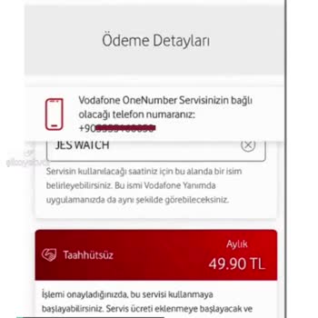 Vodafone One Number Hatası