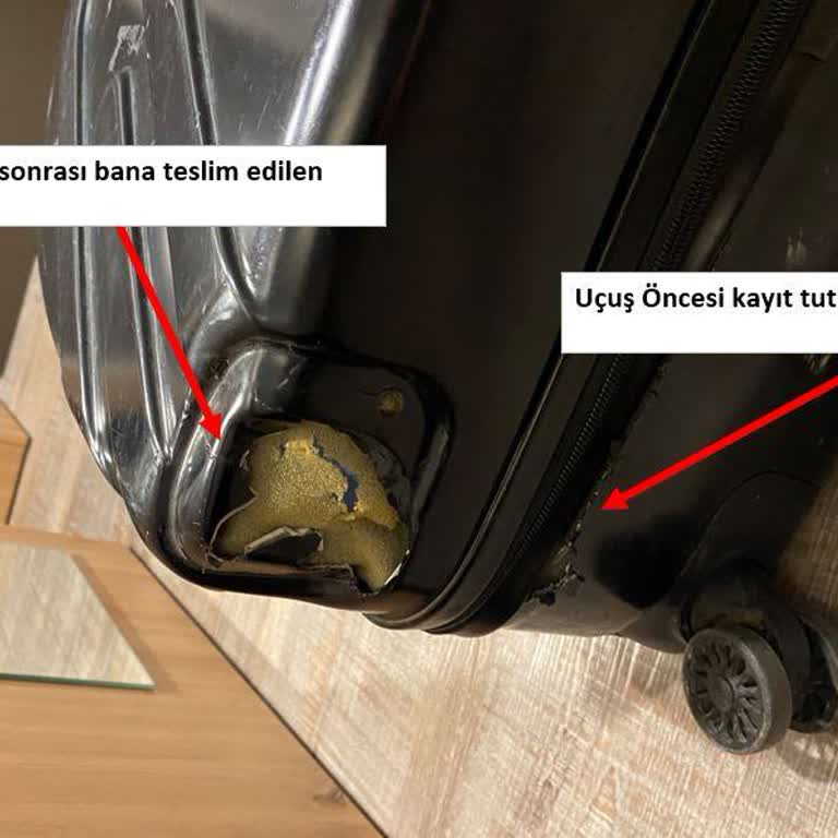 Ajet'in Bagaj Tekerlek Hasarını Kabul Etmemesi Ve Yeni Valiz Talebi