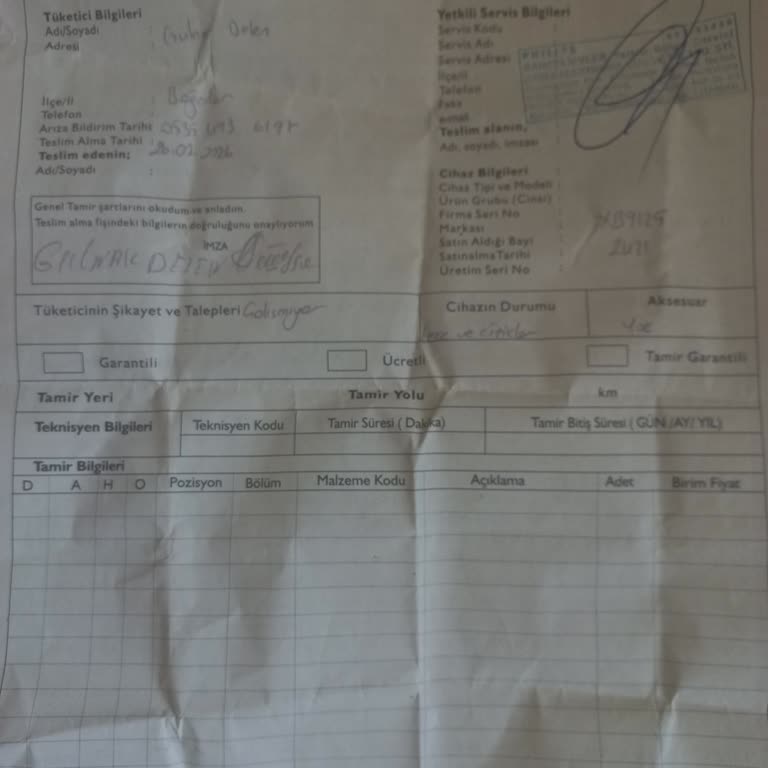 Servis Fişi Olmasına Rağmen Philips Süpürge Teslim Edilmedi