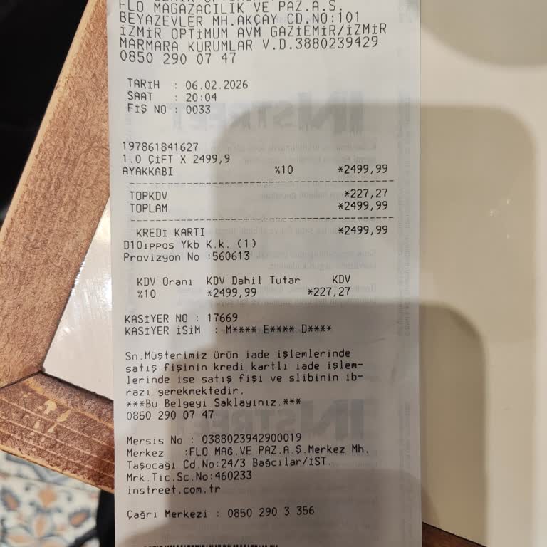 İzmir In Street Mağazası İade Talebimi Süre Doldu Gerekçesiyle Reddetti