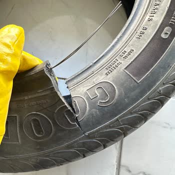 Patlayan Goodyear Lastik Ve Garanti Reddi