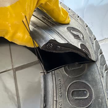 Patlayan Goodyear Lastik Ve Garanti Reddi