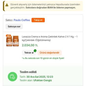 Hepsiburada'dan Bozulmuş Lavazza Kahveleri: Küf Lekesi Ve Acı Koku, İade Talebi