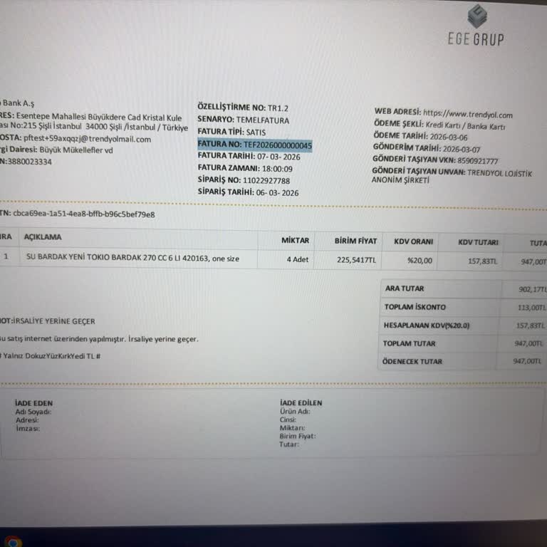 Kurumsal Fatura İadesinde Sistemsel Engeller Ve Çözüm Eksikliği