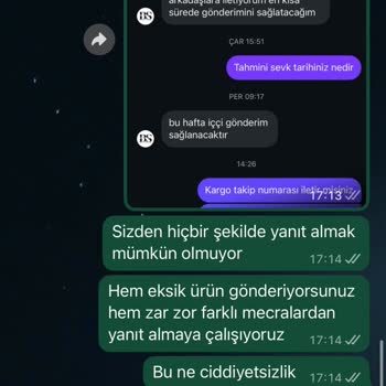 Eksik Çay Tabağı Seti Ve Uzun Teslimat Gecikmesi