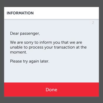 Mobil Uygulamada Cash&Miles Bilet Alımında Sürekli İşlem Hatası Ve Çözüm Talebi