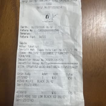 Decathlon Maltepe Şubesinde Çorap Değişiminde Kaba Ve Saygısız Üslup