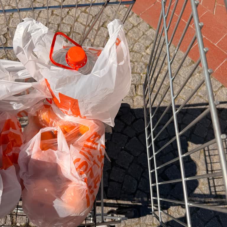 Market Arabalarının Arka Kapakları Açılıyor Ve Tekerlekleri Çekiyor