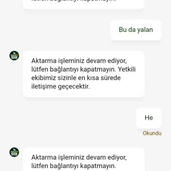 Canlı Destek Çalışmıyor Ve 1.000 TL Para Çekme Talebim İletişim Sorunu Nedeniyle Gecikiyor
