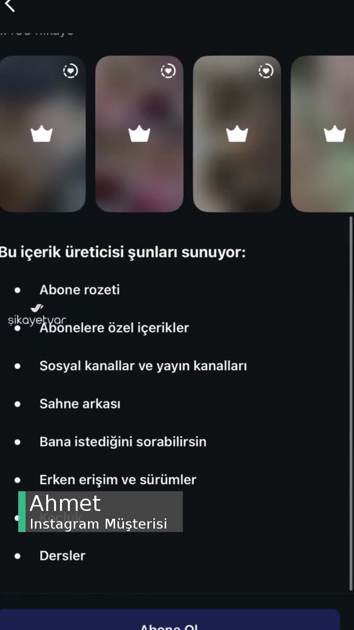 Instagram Abonelere Özel Üyelik Olmuyor! videonun kapak resmi